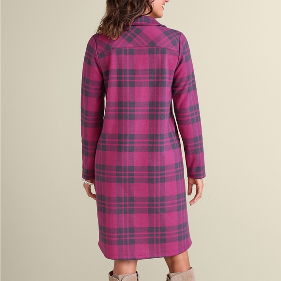 Anthropologie Soft Surroundings Paramount Plaid Dress - Picture 8 of 8
